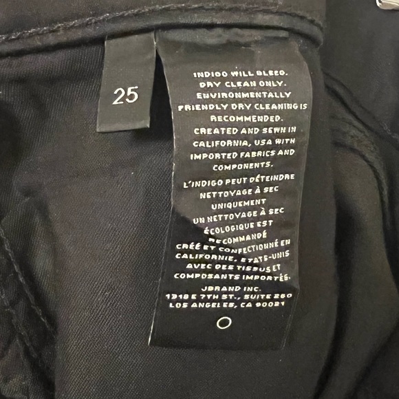 J Brand Coated Black Mid Rise Jeans - Picture 4 of 4